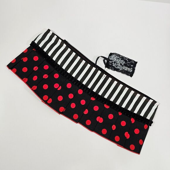 Electric Lingerie Polka Dot Micro Mini Skirt Y2K Dancewear Style, One Size - Picture 3 of 9
